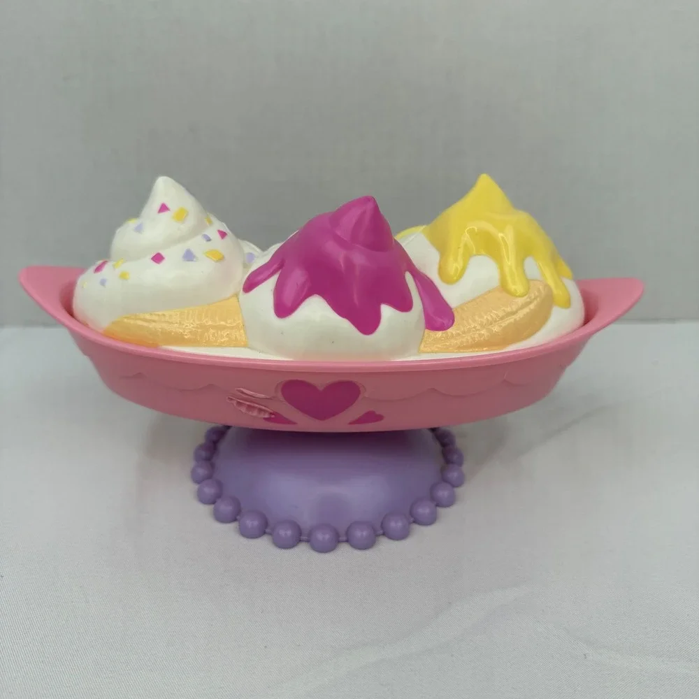 Vintage Mattel Cherry Merry Muffin Banana Split Bed Vanity Furniture Set 90s Toy